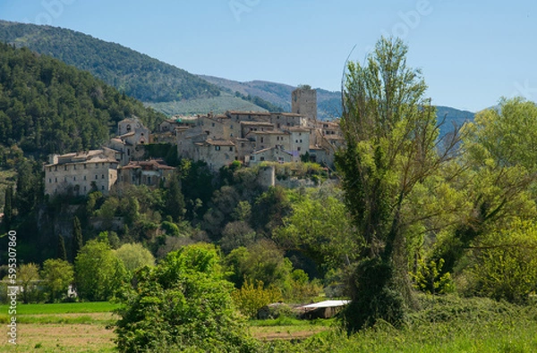 Obraz View of Arrone, a picturesque village in Valnerina, Umbria region, Italy