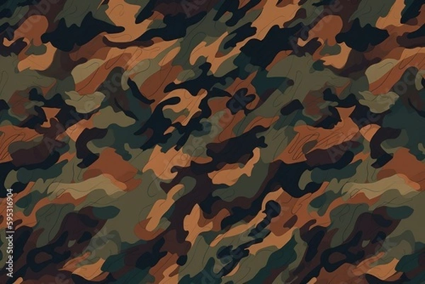 Fototapeta Soldier camo pattern design