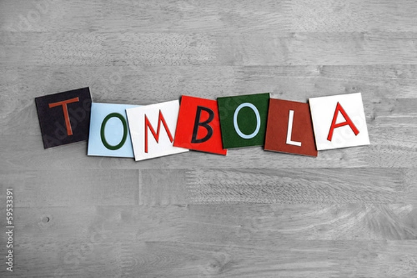 Obraz Tombola sign for raffles, lottery, raffles, fetes and shows