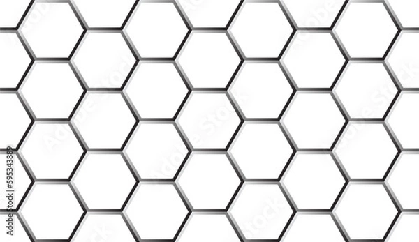 Obraz seamless background with gradient hexagons