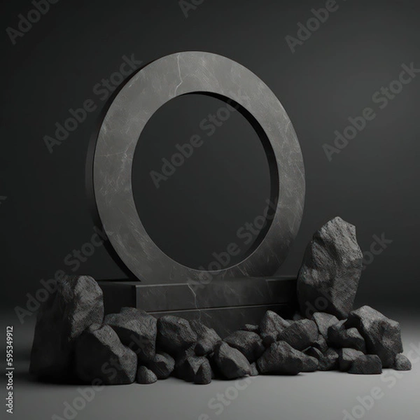 Obraz Stone Fixture 3D Render