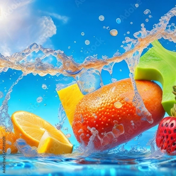 Obraz orange juice splash