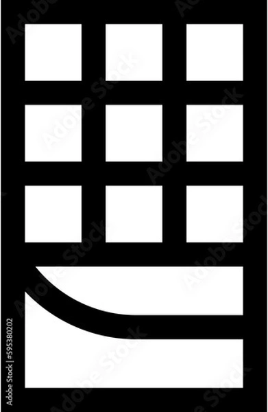 Fototapeta Transparent Chocolate icon. Chocolate isolated on transparent background.