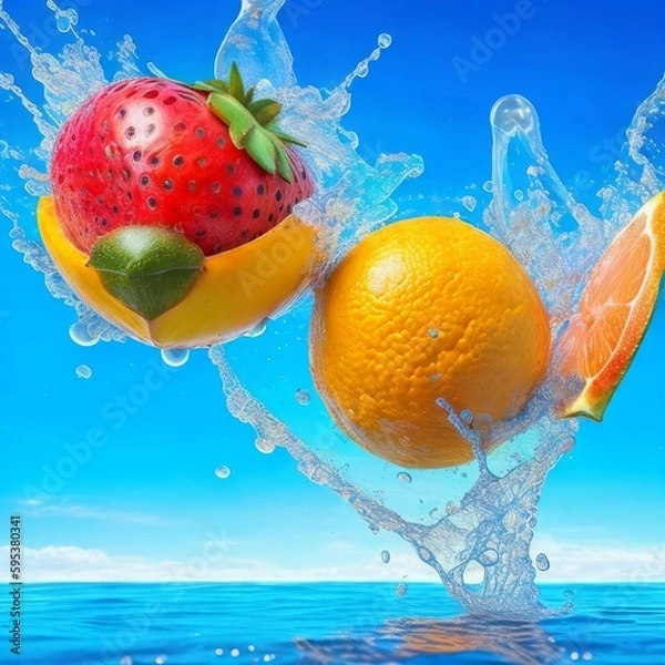 Obraz orange in water