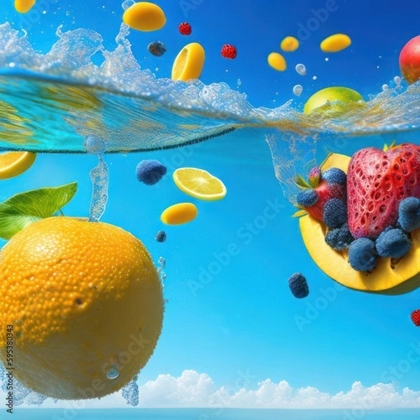 Obraz fruit on the water