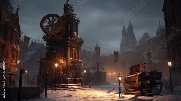 Obraz Steampunk Winter Landscape
Generative AI Technology