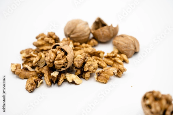 Fototapeta Walnuts in a shell 