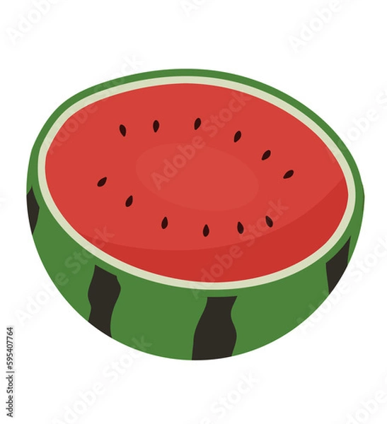 Obraz 輪切りのスイカ/枠線無し