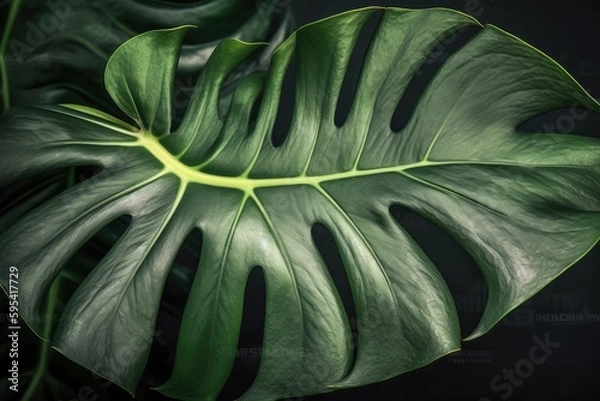 Fototapeta green leaf texture