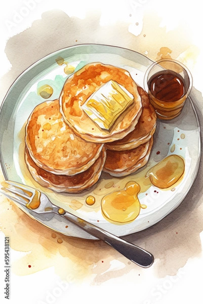 Obraz Pancakes & Syrup