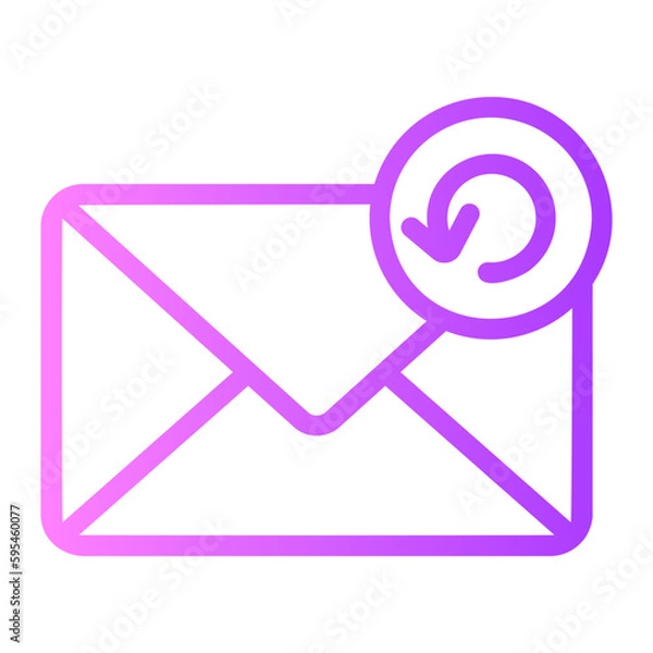 Fototapeta email gradient icon