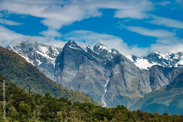 Fototapeta Franz Josef Glacier, Westland Tai Poutini National Park on the West Coast of New Zealand's South Island.