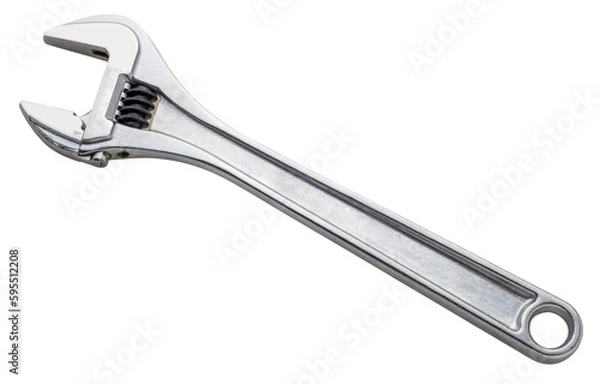 Fototapeta Adjustable wrench isolated, Spanner