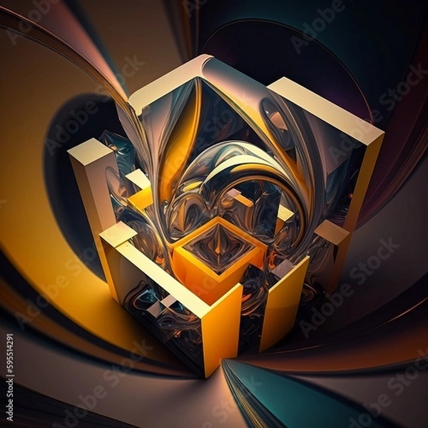 Obraz The Benefits of Using Abstract Backgrounds in Your Design Projects (ai generated)
