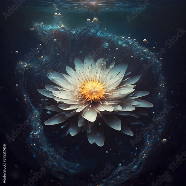 Obraz How to Grow Flowers Underwater: A Guide for Aquatic Gardeners (ai generated)