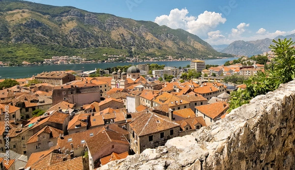 Obraz Kotor widok z murów