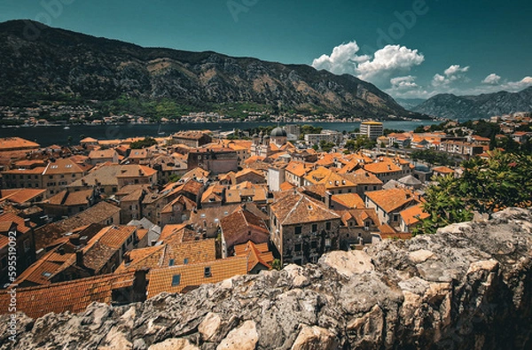 Obraz Montenegro Kotor, widok na miasto