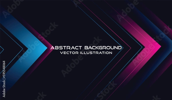 Obraz Abstract modern hight speed light arrow line technology background vector illustration.
