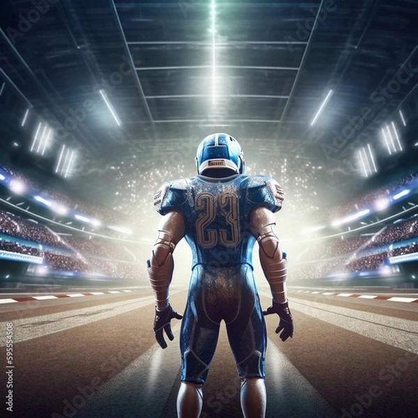 Fototapeta American football player