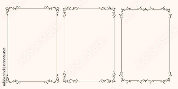 Obraz Vector floral frame