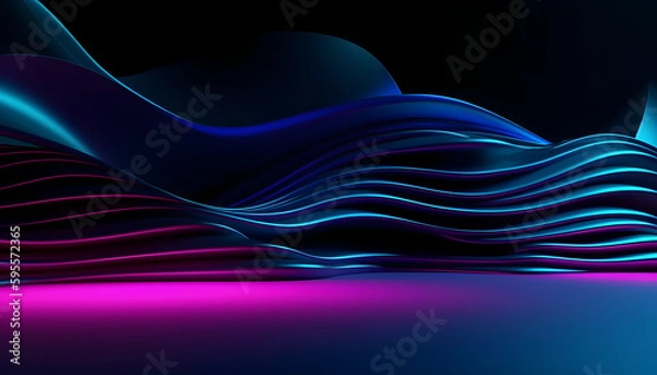 Fototapeta abstract background with generative ai technology