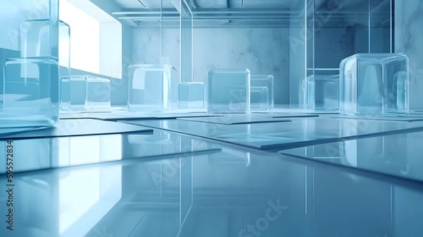 Fototapeta glass texture with generative ai technology