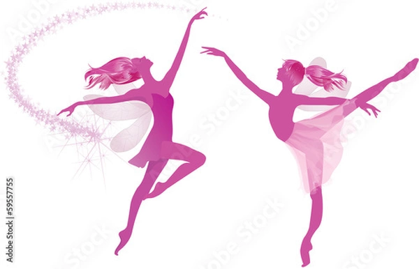 Obraz Taniec różowe wróżki