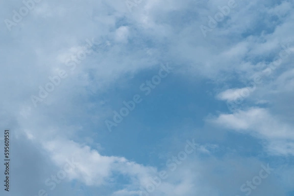 Fototapeta Clouds round  frame