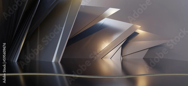 Obraz concert stage performance stage exhibition scene backdrop 3d illustration