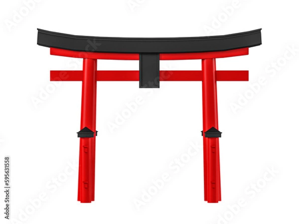Obraz Japanese gateway Red Torii gate 