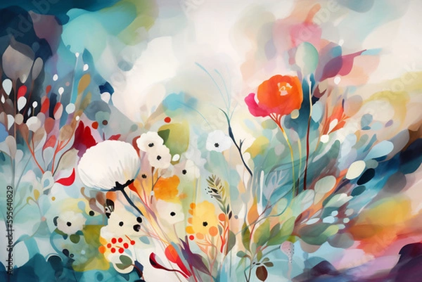 Obraz abstract background with flowers