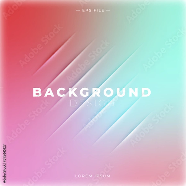 Obraz Dimensional gradient background vector design