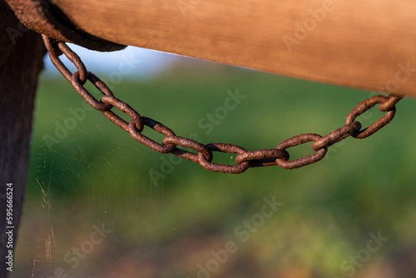 Fototapeta old chain
