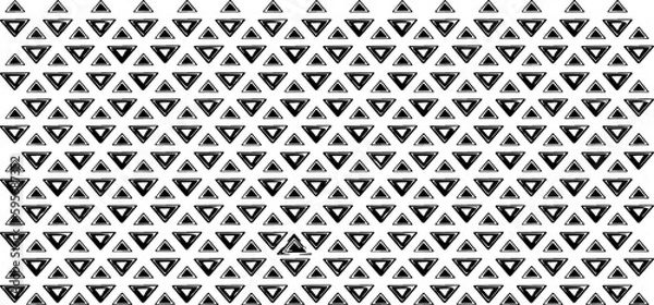 Fototapeta Black and white geometric pattern. Tileable texture background.