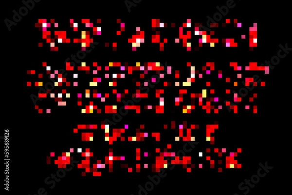 Obraz Pink Gold rush. Gold alphabetic