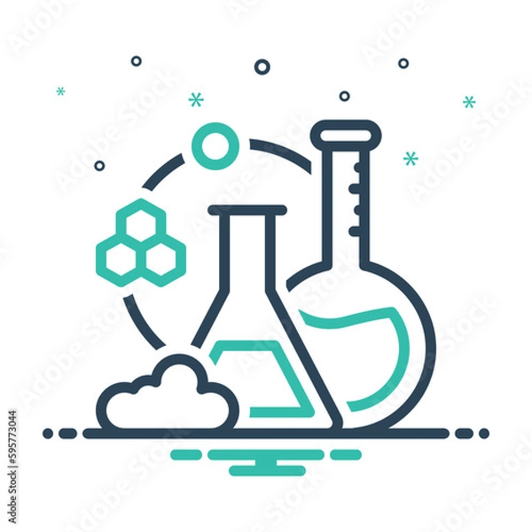 Fototapeta Mix icon for chemistry 