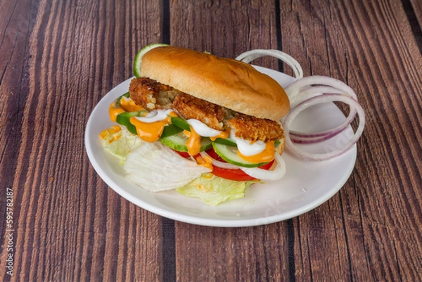 Obraz Veg cheese ball bun