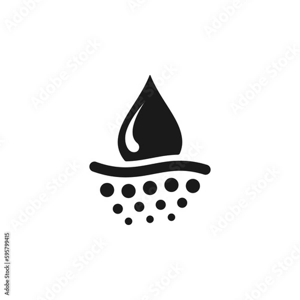 Obraz Absorbent icon vector or Absorbent icon isolated in flat style. Best Absorbent icon vector for product packaging design element. Absorbent icon isolated for mobile apps.