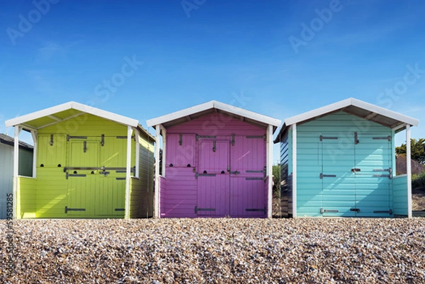 Obraz Rustington Beach Huts