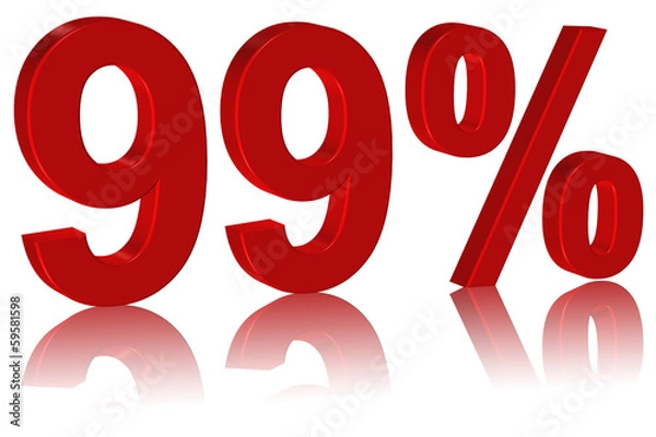 Fototapeta 99%