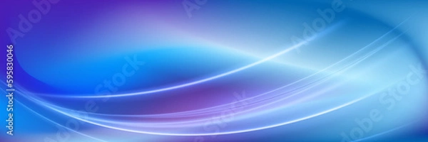 Fototapeta Abstract wavy shapes futuristic banner