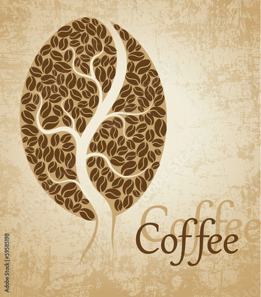 Obraz Coffee tree. Coffee bean
