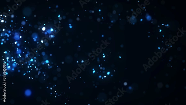 Obraz 青い火の粉、火花の背景。