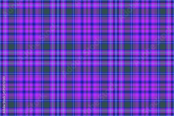 Obraz Texture background pattern. Vector textile fabric. Seamless check plaid tartan.