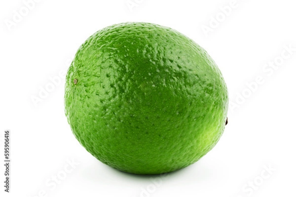 Obraz Lime isolated on white background.