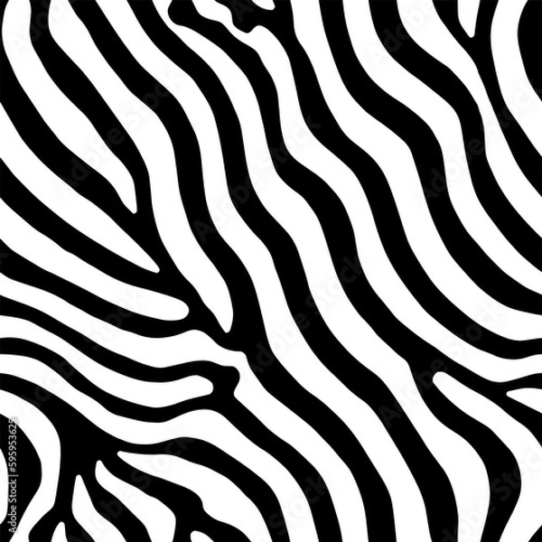 Fototapeta Vector Optical Illusion Black and White Seamless Pattern.  Mesmerizing vector optical illusions with black and white seamless patterns.