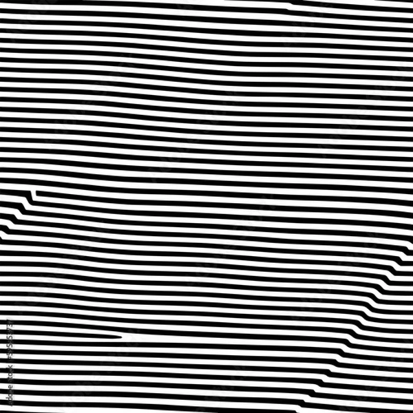 Fototapeta Vector Optical Illusion Black and White Seamless Pattern.  Mesmerizing vector optical illusions with black and white seamless patterns.