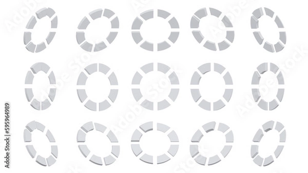 Fototapeta 3d render icon loading icon with 3d render style white color