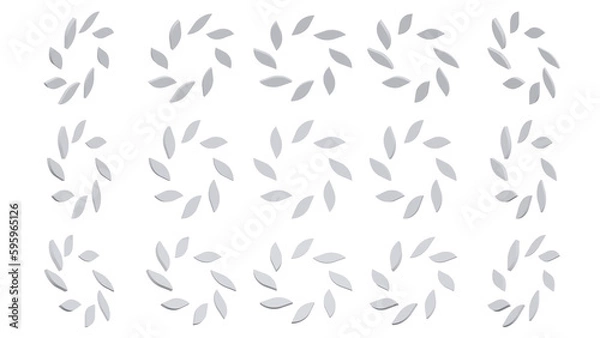 Fototapeta 3d render icon loading icon with 3d render style white color