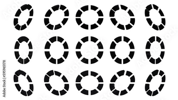 Fototapeta 3d render icon loading icon with 3d render style black color